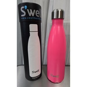 SWELL Insulated Stainless Steel Water Bottle 17oz Bikini Pink Rare Hot/Cold NEW